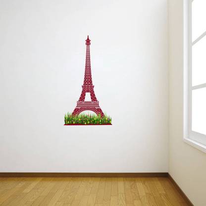 VCREATE DECOR 58 cm paris eiffel tower Removable Sticker
