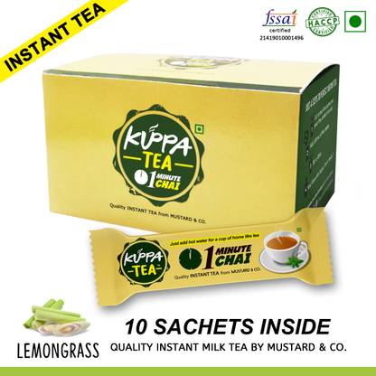 Kuppa Tea INSTANT LEMONGRASS TEA SACHETS Lemon Grass Instant Tea Box