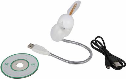 PickTheDeal USB Name Fan (Silver) PTD Led Name Fan USB Fan