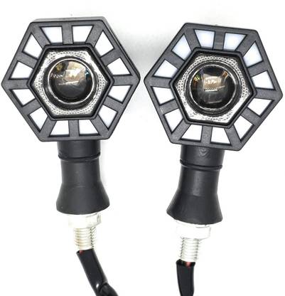 AutoPowerz Front, Rear LED Indicator Light for Universal For Bike Universal For Bike