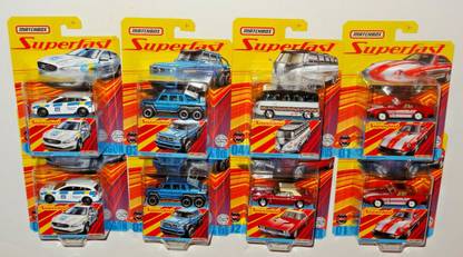 MATCHBOX 2020 SUPERFAST TRUE GRIP FACTORY CASE GBJ48-956D 8 PC CASE