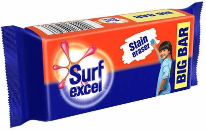 Surf excel WASHING BAR 250 GM, PACK OF 4 Detergent Bar