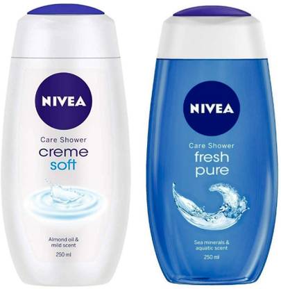 NIVEA CREAM SOFT (250 ML) + FRESH PURE (250 ML) (PACK OF 2) #43
