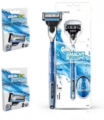 Gillette Special Edition Pack 1 Mach3 Start Razor, 2+2 Mach3 Start Blade