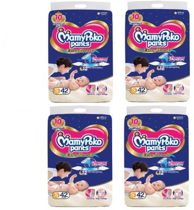 MamyPoko EXTRA ABSORB PANT STYLE DIAPER - S 42 x 4 Set ( 168 count ) - S
