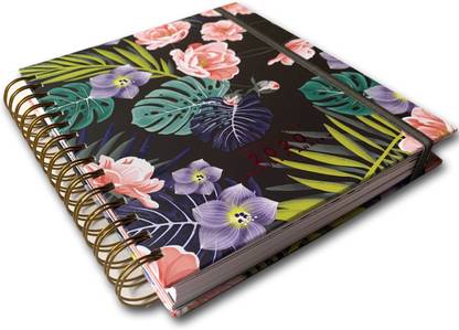 ARTCHETYPE STUDIO 2020 Annual Planner - MEDIUM WIRE-O BOUND BLUSHING BLOOMS A5 Planner Unruled 320 Pages