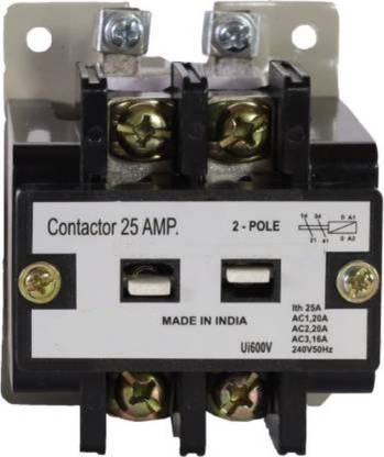 Madhav Control Panel MCP-2Pole Single Phase Two Pole Contactor (25 AMP) MCB