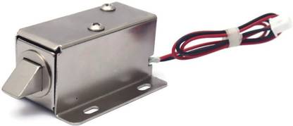 Electronic Spices DC 12V Lock Door Electric Lock Assembly Solenoid Small Electric Lock Access Control Lock for Door Cabinet Drawer Security Electronic Lock for All Kinds of Container Products Electronic Components Electronic Hobby Kit