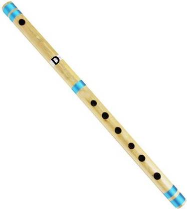 फूरा म्यूजिकल D Natural Medium Right Hand Bansuri Size 19 Inches बांस बांसुरी