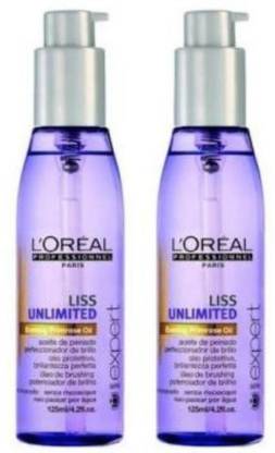 L'Oréal Paris Liss Unlimited Evening Primrose Oil Hair Serum Pack of 2