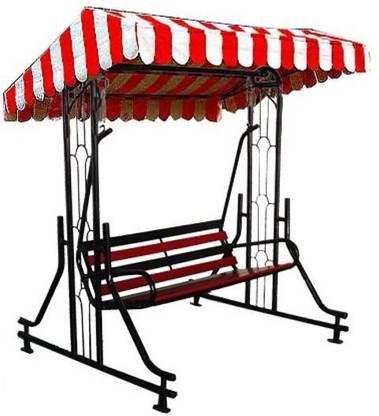 Kaushalendra Outdoor Swing With Canopy 2 seat Iron Large Swing