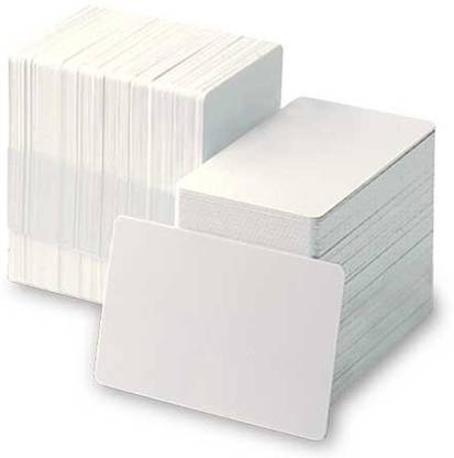 Zebra Technologies Thermal White Plain Cards Pack of 200 not for inkjet White Ink Toner