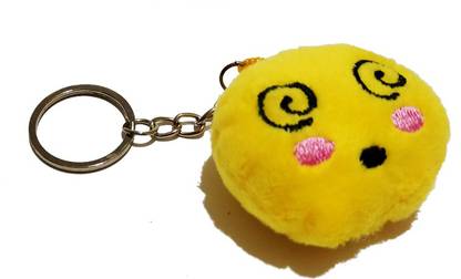 MALIK Confused Emoji Smiling Face FOR BOYS AND GIRLS PACK OF 1 Key Chain