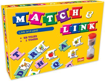 Prime Match & Link ABCD Learning Plastic Educational Blocks