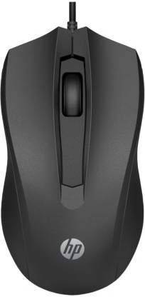 HP 100 Wired Optical Mouse 6VY96AA Wired Ambidextrous Optical Mouse