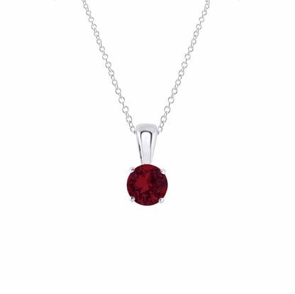 HARMAN GEMS Ruby Sterling Silver Pendant Round Shape Manak Locket for Unisex Silver Ruby Silver Pendant