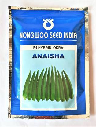 nongwoo india ANAISHA HYBRID OKRA 100GM Seed