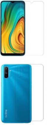 SOLIVAGANT Front and Back Tempered Glass for Realme c3