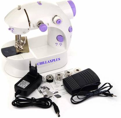 CHILLAXPLUS 4 in 1 Portable Mini Electric Silai Sewing Machine Electric Sewing Machine