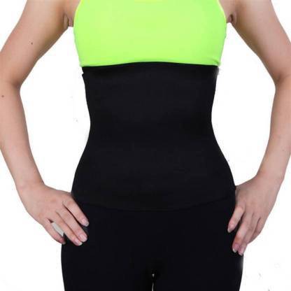 future fitness life 'L' SIZE Genuine Soft Slim Sweat Fat Loss Belt for Men & Women Slimming Belt (Black) Slimming Belt