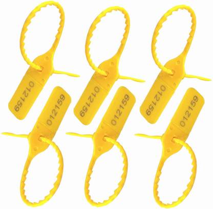 RAIBEX Plastic Security Seal 100 PCS Plastic Tag Pull Tight One Time Lock Security Tag Plastic Seal OTL Tamper Seal