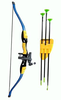 Funrally Bow And Arrow Toy, Laser Target, Quiver, 3 Arrows, Strong String Thread Big Size Sports Series Archery Set Bows & Arrows