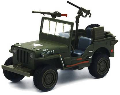TEMSON Off-road Military Force Army Jeep Car Toy with Light & Sound for Kids