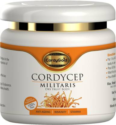 cordy gold Cordyceps Mushroom (50 G) Stamina | Immunity | Strength | Lung & Kidney Health