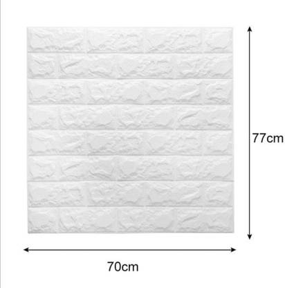 RENUKA ENTERPRISES 3D FOAM BRICK WALL PANEL,WALL PAPAER. Pack of 10
