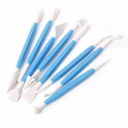 Sotnof Fondant Tools for Cake Decorating & Sugarcraft Modelling Tools | Cake Decorating Tools Kit | Fondant Cake Decorating Kit Set of 8