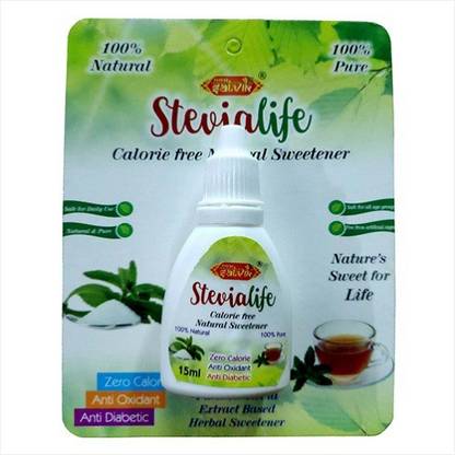 Total Satvik Stevia Life Calorie Free Natural Sweetener purified Stevia extract based (15 ML, Not less than 60 Servings)"10 Pieces Combo" Sweetener