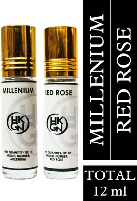 HKGN MILLENIUM::RED ROSE Floral Attar