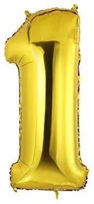 gorgeous moment Solid FOIL NUMBER 1(ONE) FOR BALLOON DECORATION Balloon