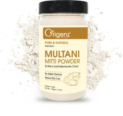 Origenz Premium Multani Mitti Powder (Fuller's Earth/Bentonite Clay)