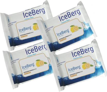 ICEBERG premium wipes Refreshing Moisturising Lemon Wipes