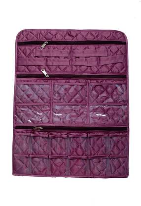 navraj Multi-purpose Wall Hanging Organiser/ Jewellery Organiser/ Cosmetic Cover/ Bindi Cover Regular Organizer, Jewellery Organizer