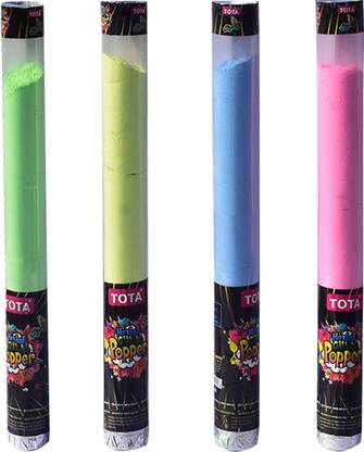 TOTA Herbal Gulal Popper Holi Color Powder Pack of 4