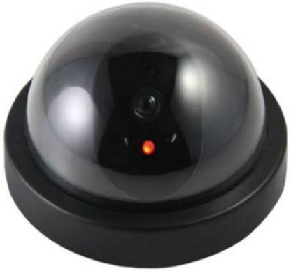 SWIPEKART Dummy Fake Security CCTV Dome Camera with Flashing Red Led Light Security Camera Security Camera