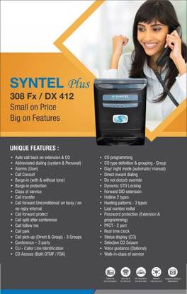 syntel NEO Dx-308 W/O VG Corded & Cordless Landline Phone