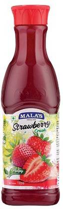 mala's Strawberry Crush 1000ml Pet Bottle