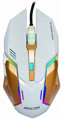 ADCOM Gaming Mouse, Ergonomic USB use Mice with 7 C Wired Ambidextrous Optical  Gaming Mouse