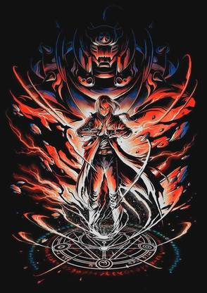 Fullmetal Alchemist 200 GSM Textured Paper Quality Poster Without Frame Paper Print