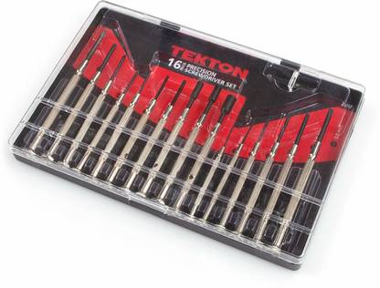 Tekton 2987 Precision Screwdriver Set 16-Piece Precision Screwdriver Set