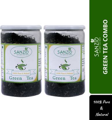 sanzio Green Tea Combo Unflavoured Green Tea Mason Jar