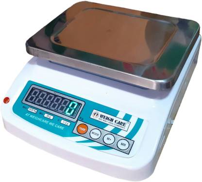 Weigh Care 20 KG TABLE TOP DIGITAL WEIGHING SCALE LED GREEN DISPLAY 1G ACCURACY Weighing Scale