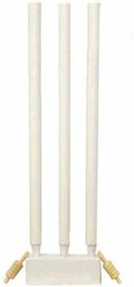 Proactive SPORTS 3 Wooden Stumps (27 inches Height) & 2 Bails with Wicket Base (Wicket Set)