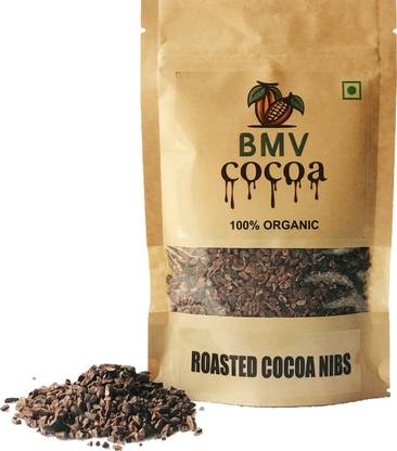 bmv cocoA Organic Roasted Cocoa Nibs(Cacao Nibs) -100g Topping