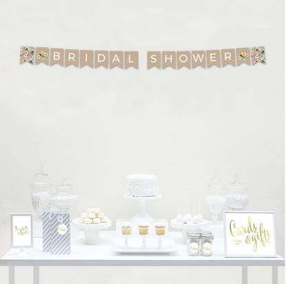 Balloons Baby Shower Party Collection, Hanging Pennant Banner Party Banner with String/Vintage Chalkboard Cardstock/Baby Shower Decoration Item (5.5" � 4") (Baby Shower Banner) Banner