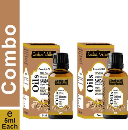 Indus Valley 100% Pure Sandalwood Essentail Oil (Set Of 2) - 10ml