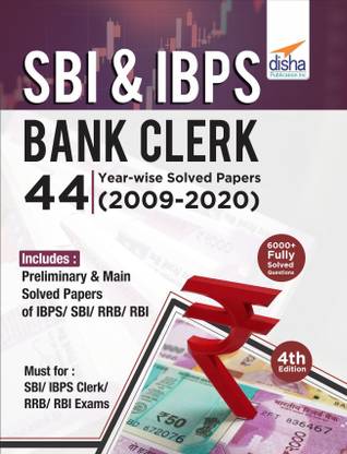 Sbi & Ibps Bank Clerk 44 Year-Wise Solved Papers (2009-20)